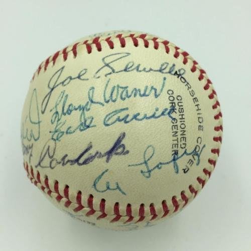 Красив Бейзбол Зала на славата на 1970-те с няколко Подписите на 20+ Подписи JSA COA - Бейзболни топки с автографи
