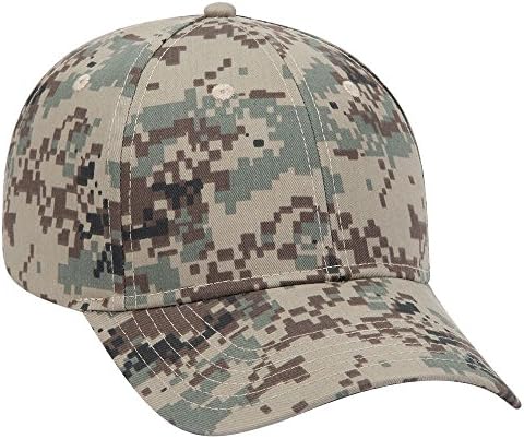 Нисък профил бейзболна шапка на OTTO Digital Camouflage от кепър лента през от Памучна смес с 6 Ламперия