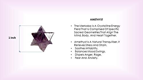 Безплатна брошура Amethyst Merkaba с 1 inch звезда Джет International Crystal Therapy. Jet International Заздравяване На Духовната