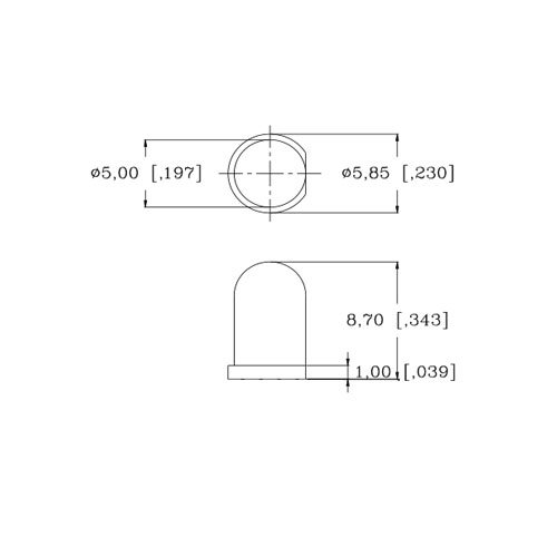 5 mm 12 В Предварително свързан Мига Студен / прозрачен бял светодиод - Ултра ярък (опаковка от 100 броя)