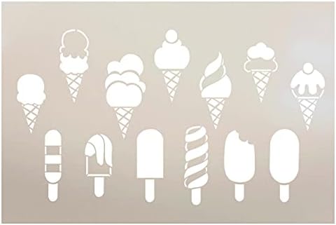 Шаблони за украса на popsicle и Сладолед от StudioR12 | Летен Декор за дома със Собствените си ръце | Производство и живопис | за многократна употреба шаблон | Изберете размер
