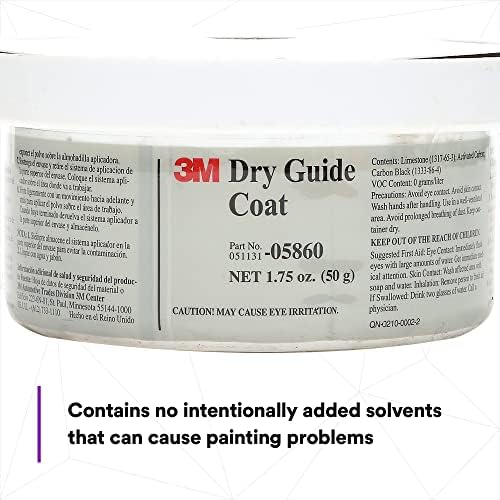 Касета 3M Dry Guide Coat 05860, Заправляемый, Прах, сажди, Без вълни, Без маска, 1,75 грама (50 г), Тъмно сив