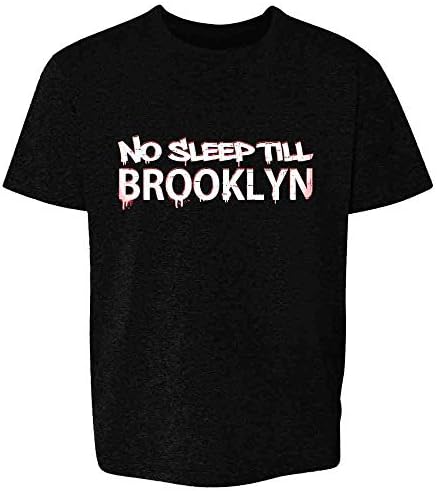 Поп Threads No Sleep Till Бруклин Графити Ню Йорк За Малки Деца Тениска За Момчета И Момичета