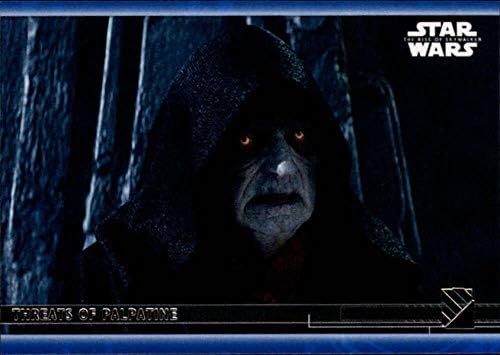 2020 Начело Star Wars The Rise of Skywalker Series 2 Blue 90 Търговска карта Заплаха Договор