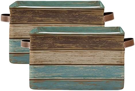 FZDXZJJ Реколта Плажната Кошница за багаж от Дървени дъски, Кутии, Хладен Океана, Морски Декоративна Кошница, Кутия