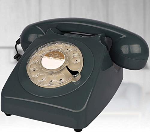 Дизайнерски ретро телефон Qdid / Телефон с превръщането набор от числа / Телефон в Ретро стил / Ретро телефон / Класически настолен телефон с превръщането избиране (Цв?