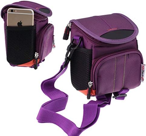 Калъф за фотоапарат непосредствена печат Navitech Purple и пътна чанта, съвместима с камерата мигновено печат Fujifilm