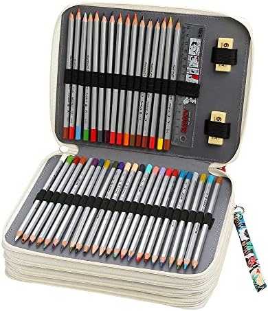 Lbxgap Преносим Цветен молив случай-Организатор на 184 отделяне на Модел за Акварельных Моливи Prismacolor, Цветни Моливи Crayola, Моливи Marco