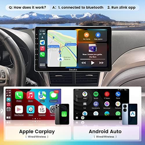 Dasaita HD 9 Android Кола Стерео за Toyota Sienna 2011 2012 2013 2014 Безжичен Carplay Android Авто Главното Устройство IPS Сензорен Екран 4G + 64G Bluetooth 5,0 GPS Навигация Мултимедиен плеър WiFi DSP Автомагн?