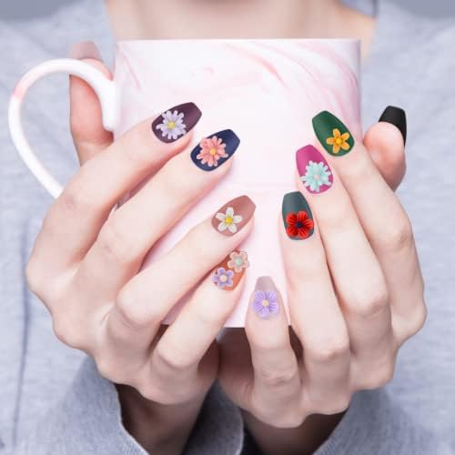 Kikonoke 3D Цветя Роза Пеперуда Панделки Дизайн Нокти Талисмани Комплекти Акрилна Смола Бяла Камелия Дизайн Нокти