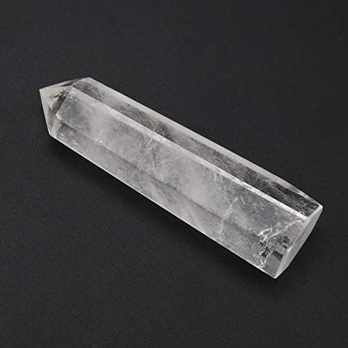NIKOU Лечебни Кристални Пръчки - Прозрачни Кварцови Уши От Естествен кристал Естествен кварцов кристал (6-7 см)