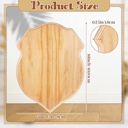 3 Бр Незаконченная Дървена Табела за щит 12 x 16 x 0,75 инча Дървени заготовки за Diy Непълни Дървени Изделия От Масивна дървесина