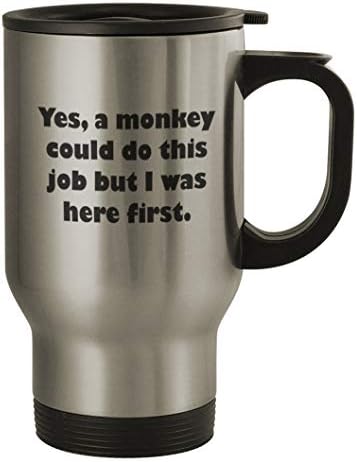 По средата на пътя си Маймуна би Могла да изпълни тази работа 57 - Хубава Сребърна Пътна чаша с Тегло 14 грама с забавен