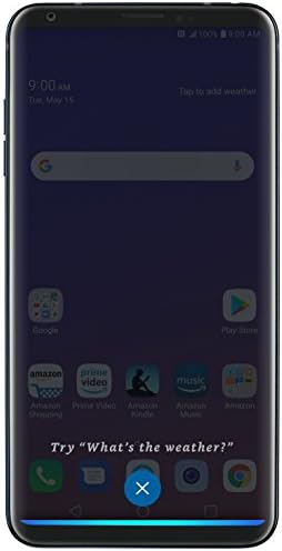 LG V35 ThinQ с функция свободни ръце Алекса – Изключителен телефон Prime – Отключена – 64 GB – Aurora Черна