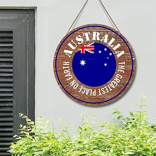 Венец на Входната врата, най-великите Места, на Земята Австралия Дървени Знаци Флаг на страната Австралия Дървени