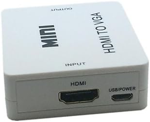 Нов Мини-конвертор Hotsale White HDMI VGA Аудио-Видео Аналогов