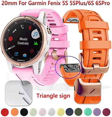 GZIFC 22 ММ и Каишка за часовници, каишки за часовници на Garmin Fenix 6S 6SPro, быстросъемные Силиконови Лесно надеваемые
