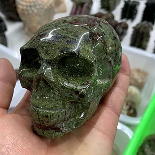 TELONI Естествен Камък Кръвта Crystal Енергия Crystal Skulls Проба Рейки Исцеляющий Подарък Украса на стаята (Размер: 900-1000