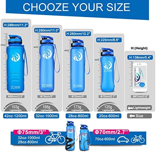 Най-добрата Спортна Бутилка за вода 1Л/1,2 л/600/800 мл, Запечатани, не съдържа BPA, Лесни за Многократна употреба Портативни