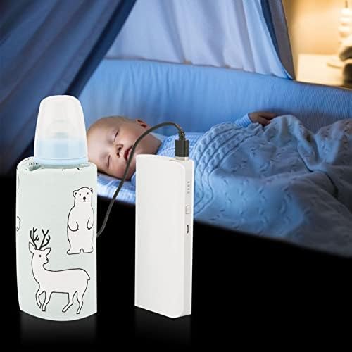 Преносима гореща вода чанта за повиване DAUERHAFT, USB-Нагревател за бебешки шишета с Хубав Модел, Калъф за съхранение