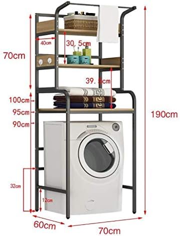 Hokcus Многофункционални Рафтове за пералната машина, за съхранение на над Тоалетна, срок на годност 3-Слойная Над Пералня и Рафтове за съхранение - Универсална Металн