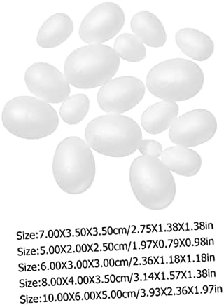 SEWACC 200 Бр Великденски Яйца от Стиропор Ръчен Декор дом Декорации Моделиране на Бял Декор Великденско Яйце