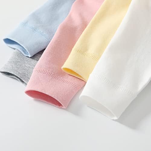 HAOLUKI/ Памучен Риза Унисекс с дълги ръкави и страничен цип За бебета Момичета И Момчета, Кимоно, Тениски, Топ