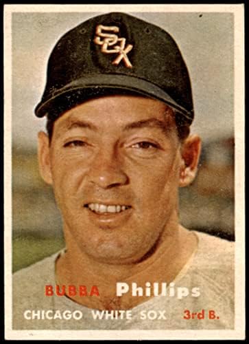 1957 Topps # 395 Бубба Филипс Чикаго Уайт Сокс (Бейзболна карта) в Ню Йорк Уайт Сокс