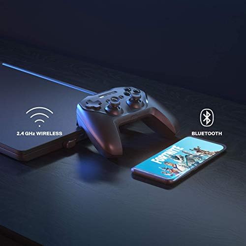 Безжичен гейм контролер SteelSeries Stratus Duo – Създаден за Android, Windows и виртуална реалност – Двойно безжична връзка – Висококачествени материали – Поддръжка на Fortnite Mobile (?