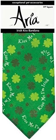 Kiss Me Im Irish - Празнични Кърпи Green Shamrock St. Пати Spirit За кучета 19
