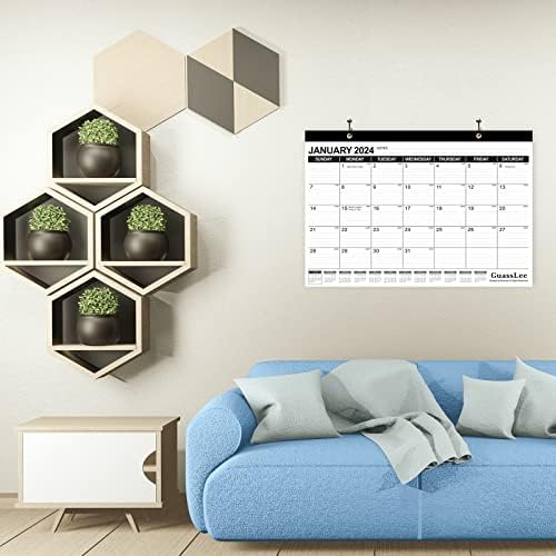 Настолен Календар на 2023-18 месеца Календар 17 × 11,5 Настолен Календар с юли 2023 до декември 2024 с датата