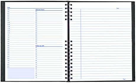 Дневник NotePro без дата, Черен, 200 Страници, 10 3/4 x 8-1/2 инча