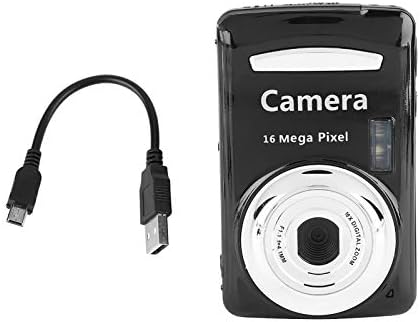 Цифров фотоапарат, Малка камера, Здрава и устойчива, с по-голям екран от 2,4 инча за домашна употреба и пътуване (черен)