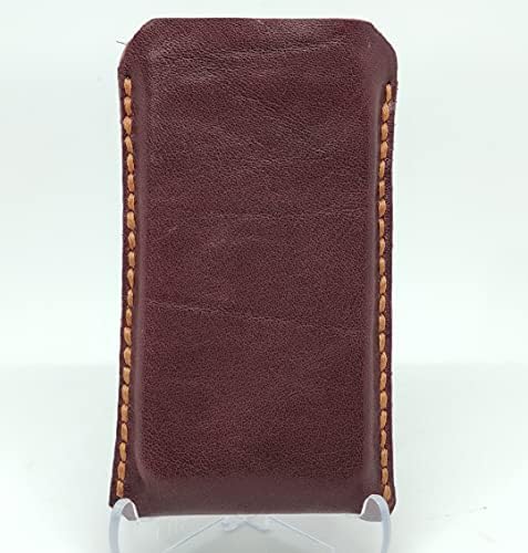 Чанта-кобур от естествена кожа за Oppo Reno Ace, Калъф за вашия телефон ръчна изработка от естествена кожа, Изработен по поръчка Кожен Калъф-чанта за носене, Вертикална М?