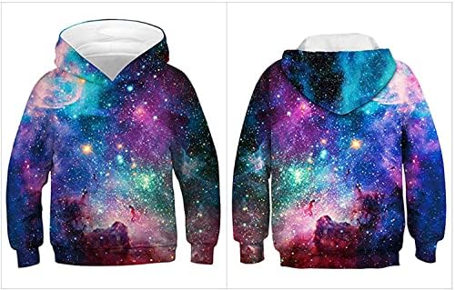 Basoteeuo 3D Galaxy Блузи за Момчета И Момичета, Пуловери, Свитшоты, Пуловер, Детски Дрехи