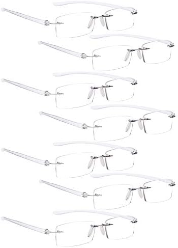 LUR 7 опаковки очила за четене без рамки + 3 опаковки очила за четене в полукръгла рамка (общо 10 двойки ридеров + 1,75)
