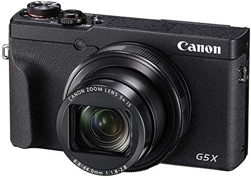 Цифров фотоапарат Canon PowerShot G5 X Mark II със сензор 1 инч, поддръжка на Wi-Fi и NFC, Черен (международна модел)