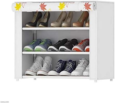Рафтове за обувки LLRYN с Пылезащитным покритие, Шкаф-Органайзер За съхранение на обувките, Побира 9 чифта
