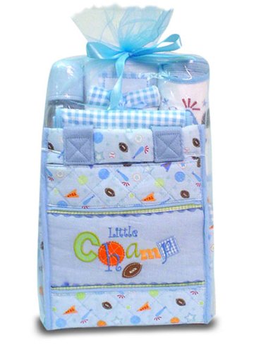 Подаръчен Комплект за Памперси Baby Essentials Little Champ Син
