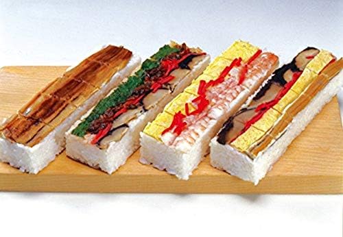JapanBargain, Преса за Приготвяне на суши Правоъгълна Дървена Форма Oshizushi Box Формата За суши Oshizushihako,