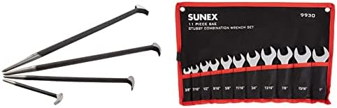 Набор от монтировок с подвижна глава Sunex 9804, 6-20 см, от 4 дисциплини, както и набор от комбинирани гаечных