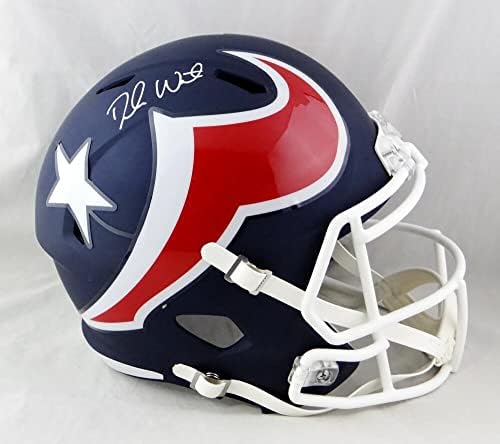 Дешон Уотсън подписа каска Houston Texans F/S AMP Speed - JSA Auth W * Бели каски NFL с автограф