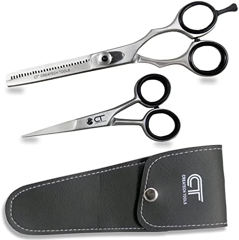 Филировочные ножици Createch Tools CT за подстригване - 6 инчови ножици и 4 директни комплект за подстригване, супер Остри ножове