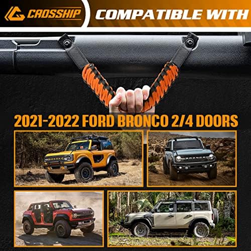 CROSSHIP 2 Приемник сцепного устройство за ремарке и 4 Комплект дръжки за стъпало, Съвместими с Ford Bronco 2021 2022 2/4