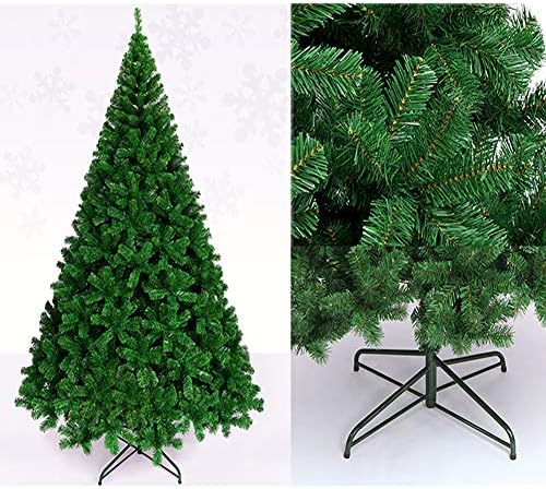 6-Подножието Навесная Изкуствена Коледна елха Премиум-клас, Еко Декор от Коледното бор Зелен цвят с лека Събрание,