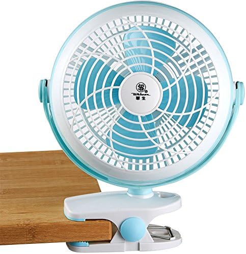 DULPLAY Clip on Fan, 6-инчов Преносим Охлаждащ вентилатор USB, Персонален вентилатор за работния плот, Безшумен,