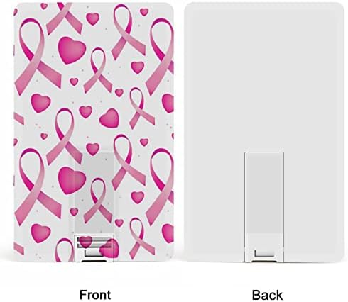 Рак на гърдата Розовата Лента с Кредитна Карта USB Flash Персонализирана Карта с Памет Key Storage Drive 32G