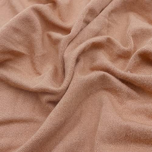 Стилна кърпа Лек трикотаж от вискозного ликра - 160 ГОРИВО (1 ярд, телесен цвят)
