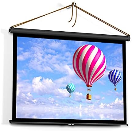 GPPZM Гледане на Екрана е 50 инча, Сгъваема и Плъзгаща се Прожекционен Екран за Домашно Кино за DLP-Проектор