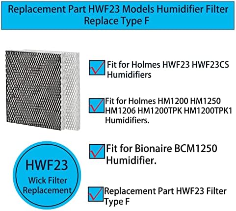 Сменяеми филтри ZYBULSHJT HWF23-CS Фитил за овлажнители на въздуха Holmes HWF23 Holmes HM1200 HM1250 HM1206 HM1200TPK